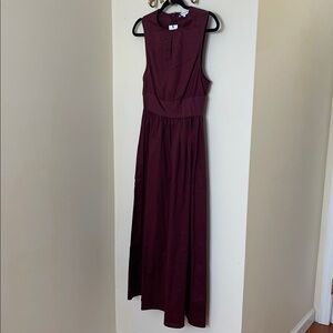 Keyhole Midi Dress WeWoreWhat Elegant Burgundy Sleeveless Dress